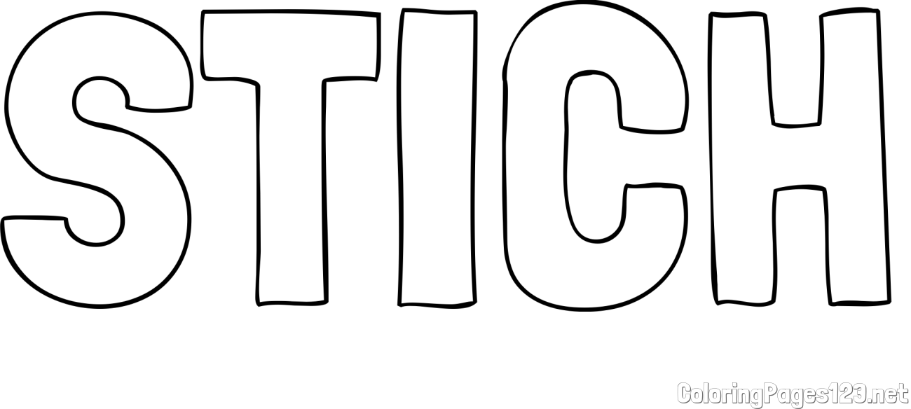 STICH Coloring Page