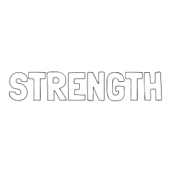 Online Created Coloring Page - STRENGTH Coloring Page