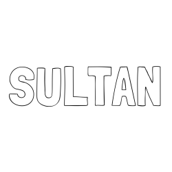 Online Created Coloring Page - SULTAN Coloring Page