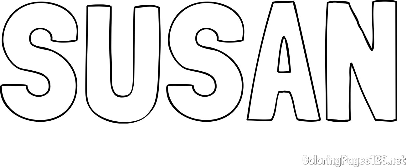 SUSAN Coloring Page