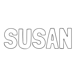 Online Created Coloring Page - SUSAN Coloring Page