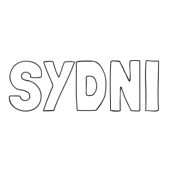 Online Created Coloring Page - SYDNI Coloring Page