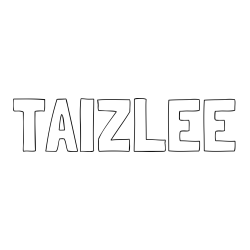 Online Created Coloring Page - TAIZLEE Coloring Page