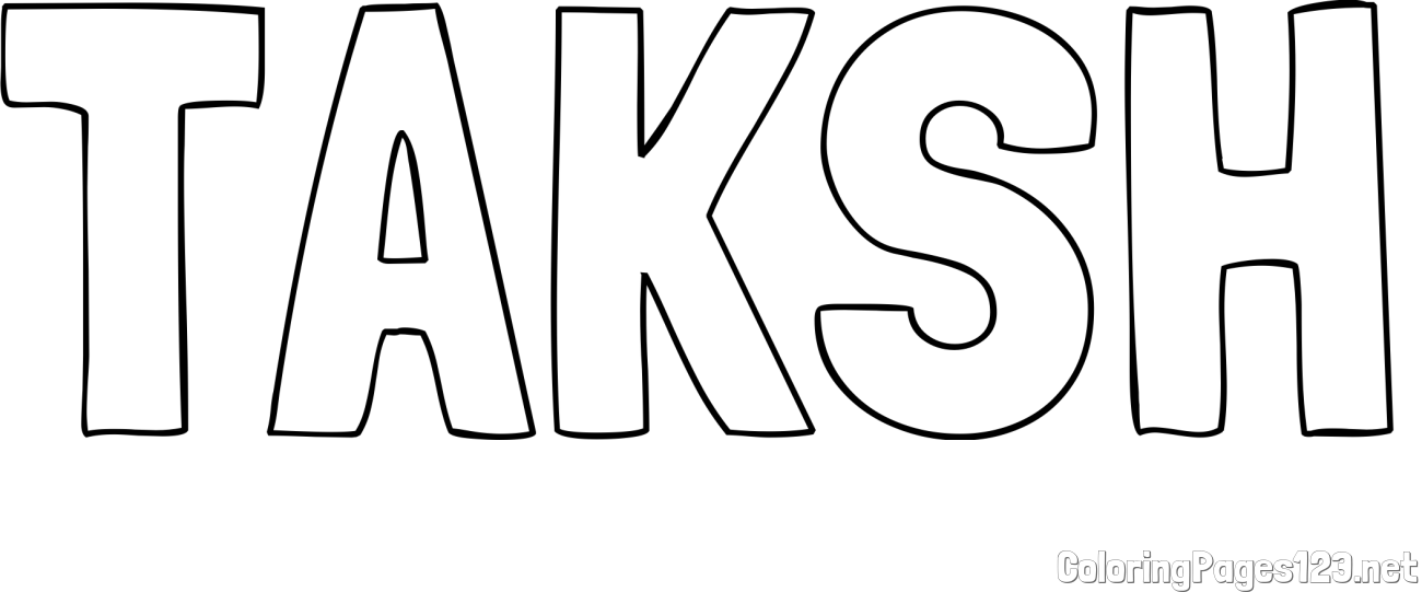 TAKSH Coloring Page