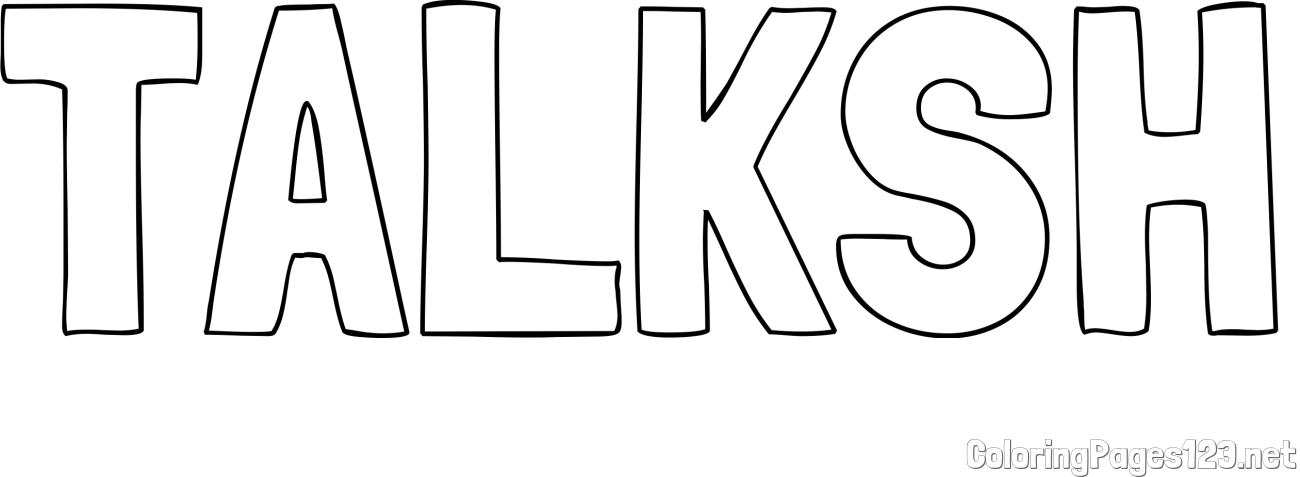TALKSH Coloring Page