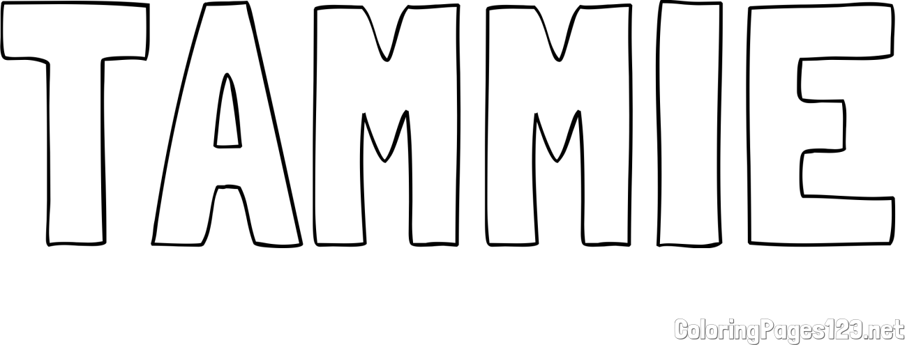 TAMMIE Coloring Page