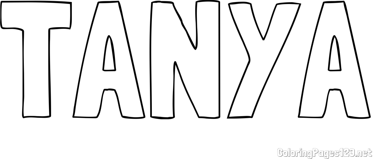 TANYA Coloring Page