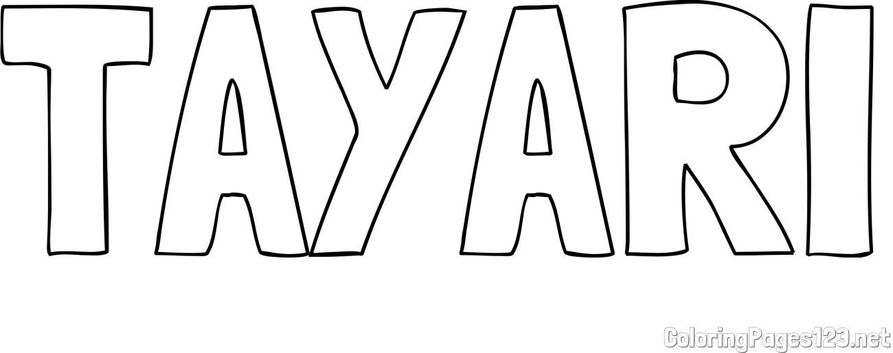 TAYARI Coloring Page