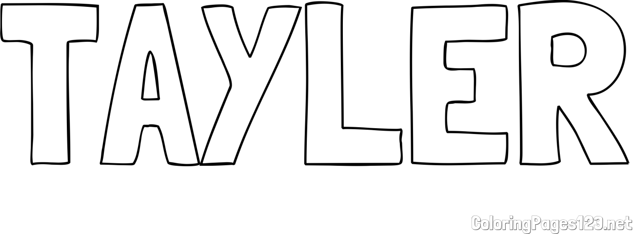 TAYLER Coloring Page