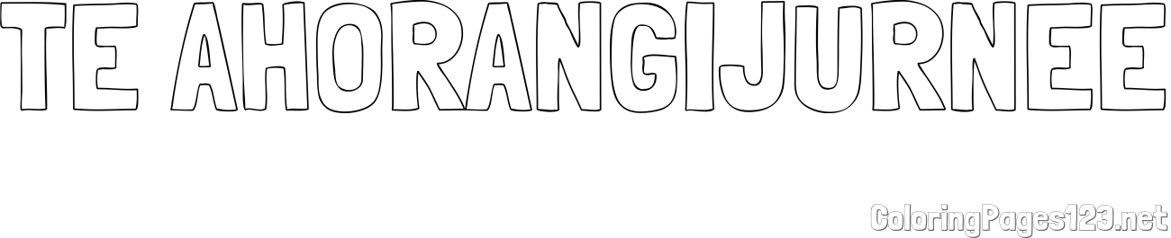 TE AHORANGI-JURNEE Coloring Page