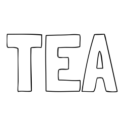 Online Created Coloring Page - TEA Coloring Page