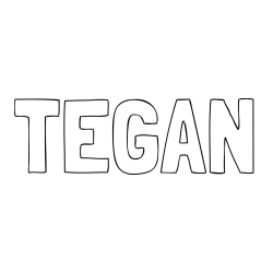 Online Created Coloring Page - TEGAN Coloring Page