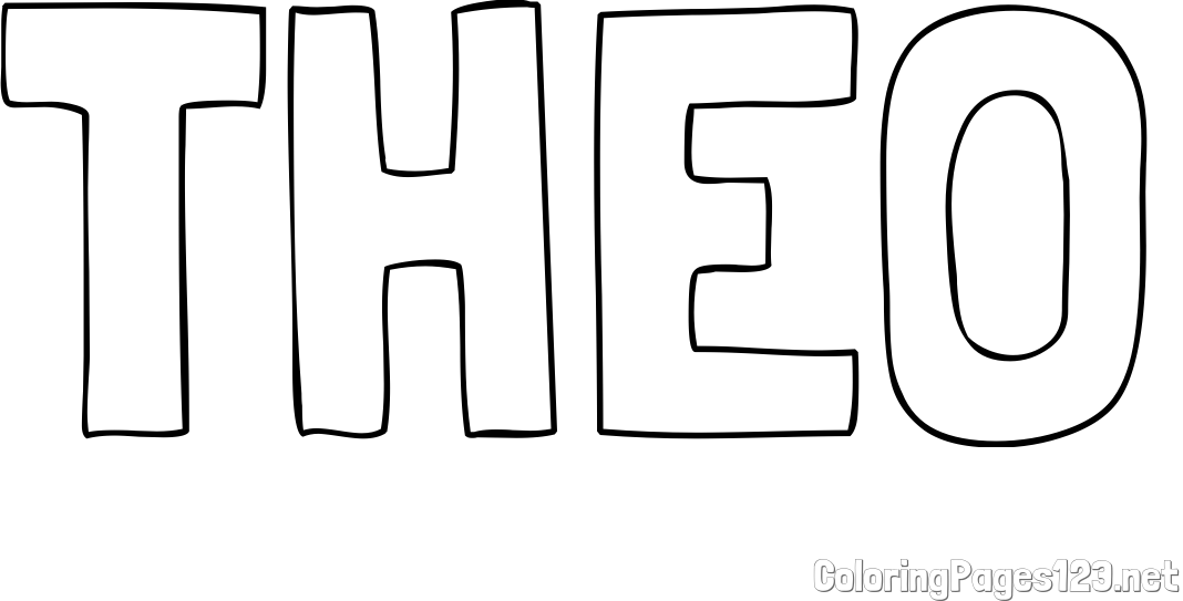 THEO Coloring Page
