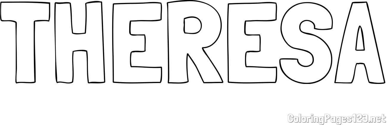 THERESA Coloring Page