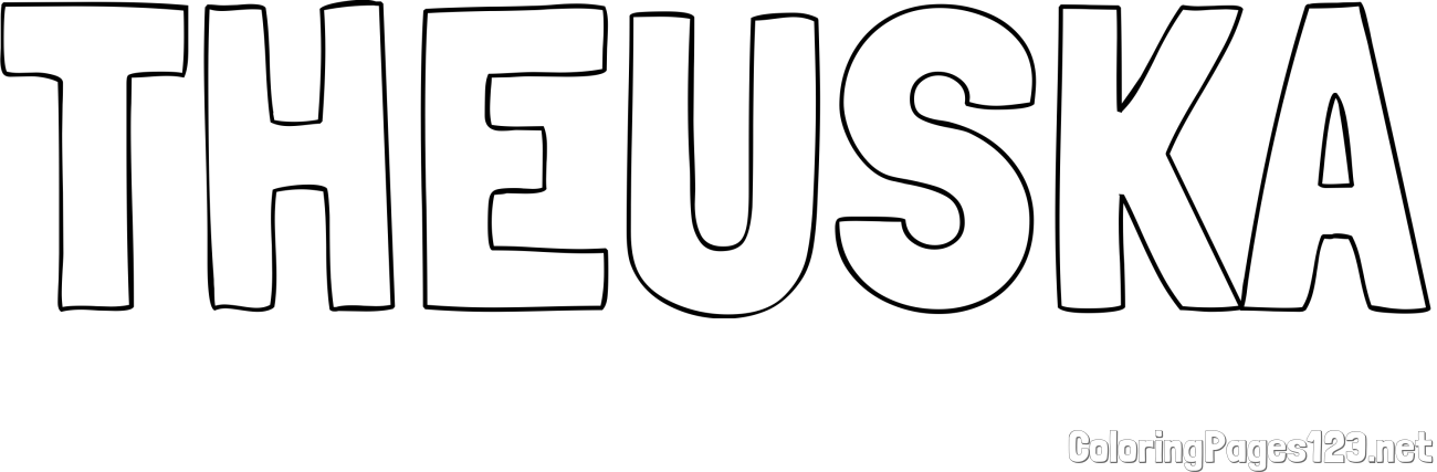 THEUSKA Coloring Page