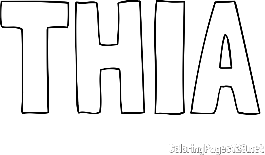 THIA Coloring Page