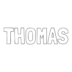 Online Created Coloring Page - THOMAS Coloring Page