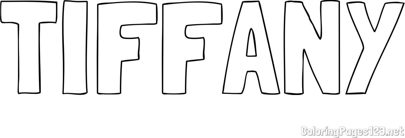 TIFFANY Coloring Page