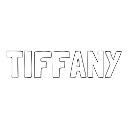 Online Created Coloring Page - TIFFANY Coloring Page
