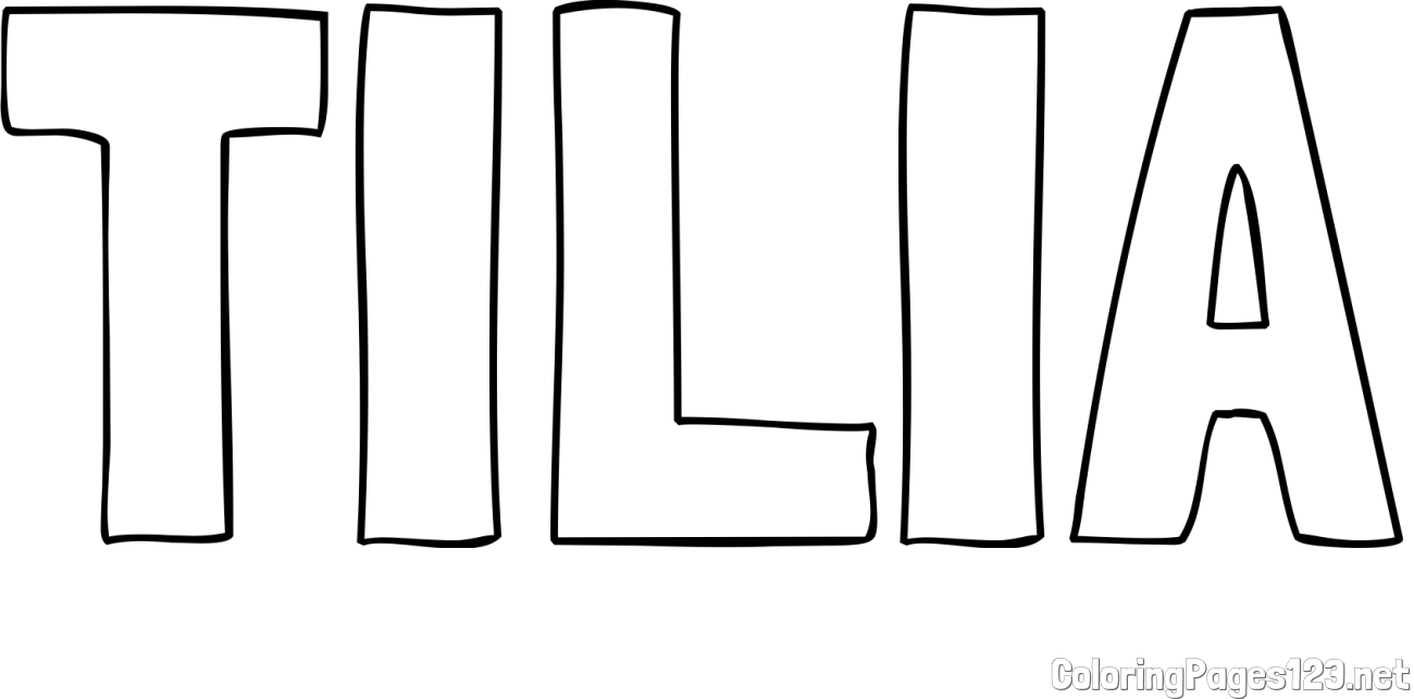 TILIA Coloring Page
