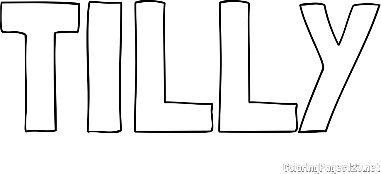 TILLY Coloring Page