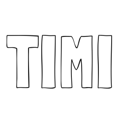 Online Created Coloring Page - TIMI Coloring Page
