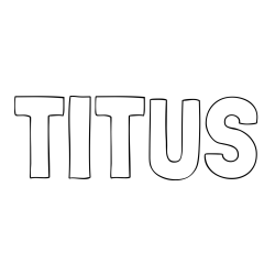 Online Created Coloring Page - TITUS Coloring Page