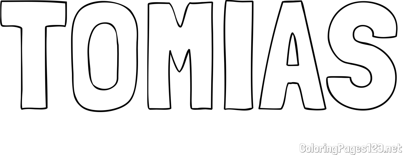 TOMIAS Coloring Page