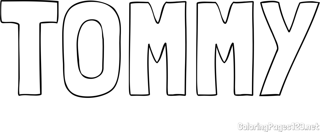 TOMMY Coloring Page