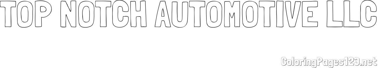 TOP NOTCH AUTOMOTIVE LLC Coloring Page