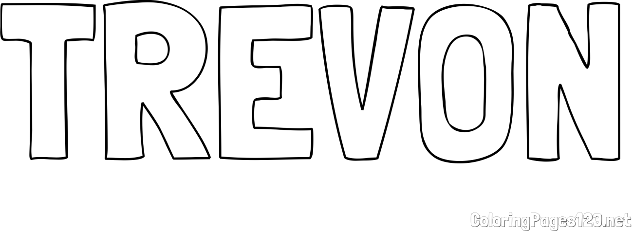 TREVON Coloring Page