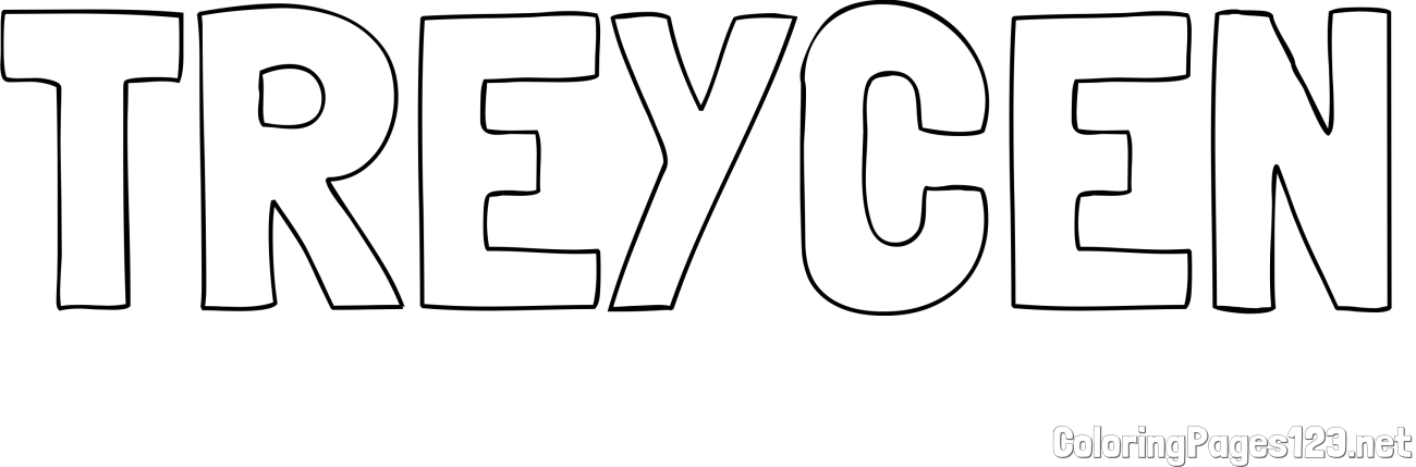 TREYCEN Coloring Page