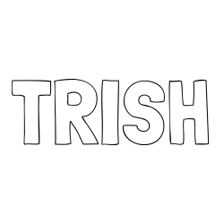 Online Created Coloring Page - TRISH Coloring Page