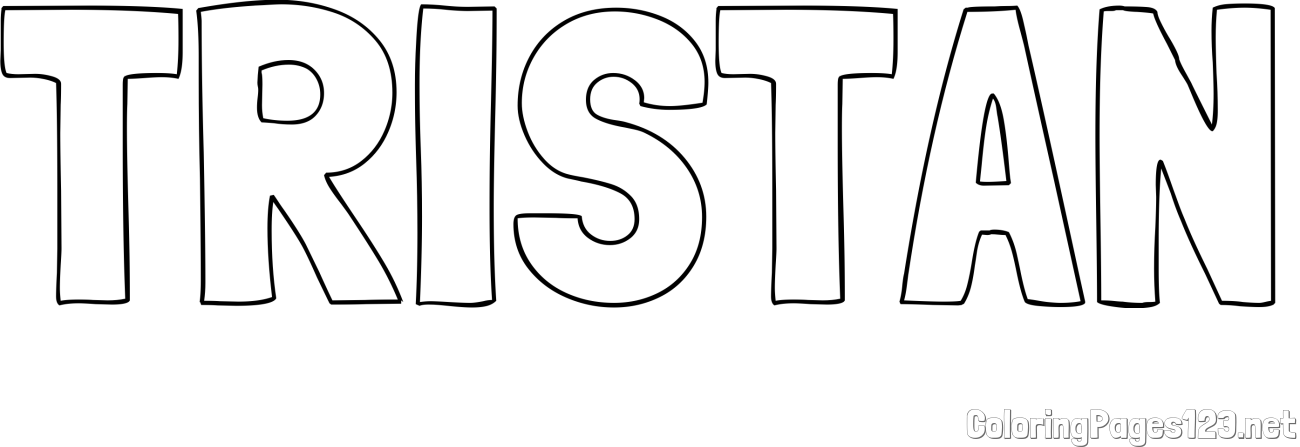 TRISTAN Coloring Page