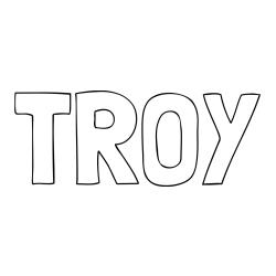 Online Created Coloring Page - TROY Coloring Page
