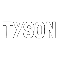 Online Created Coloring Page - TYSON Coloring Page