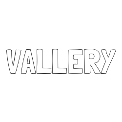 Online Created Coloring Page - VALLERY Coloring Page