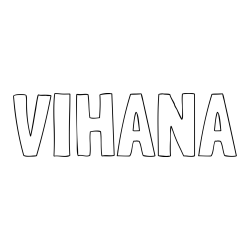 VIHANA Coloring Page