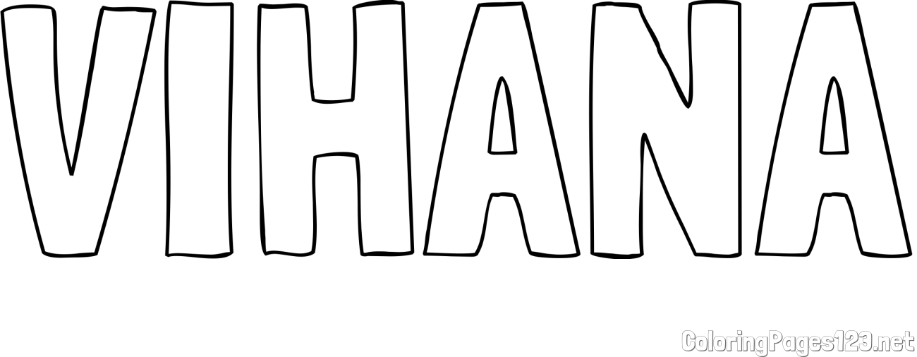VIHANA Coloring Page
