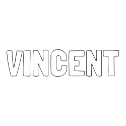 VINCENT Coloring Page