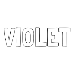 VIOLET Coloring Page