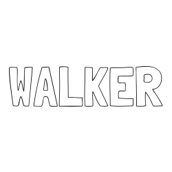 Online Created Coloring Page - WALKER Coloring Page