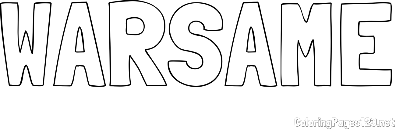 WARSAME Coloring Page