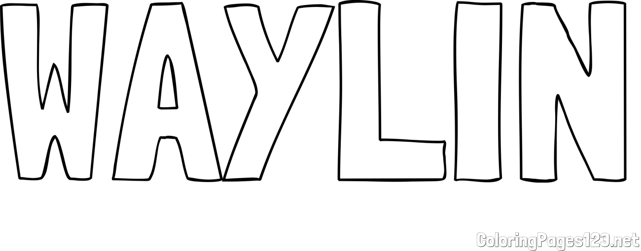 WAYLIN Coloring Page