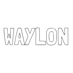 Online Created Coloring Page - WAYLON Coloring Page
