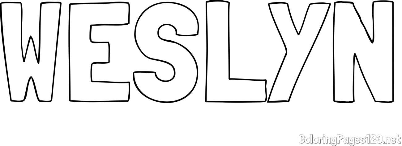 WESLYN Coloring Page