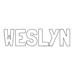 Online Created Coloring Page - WESLYN Coloring Page