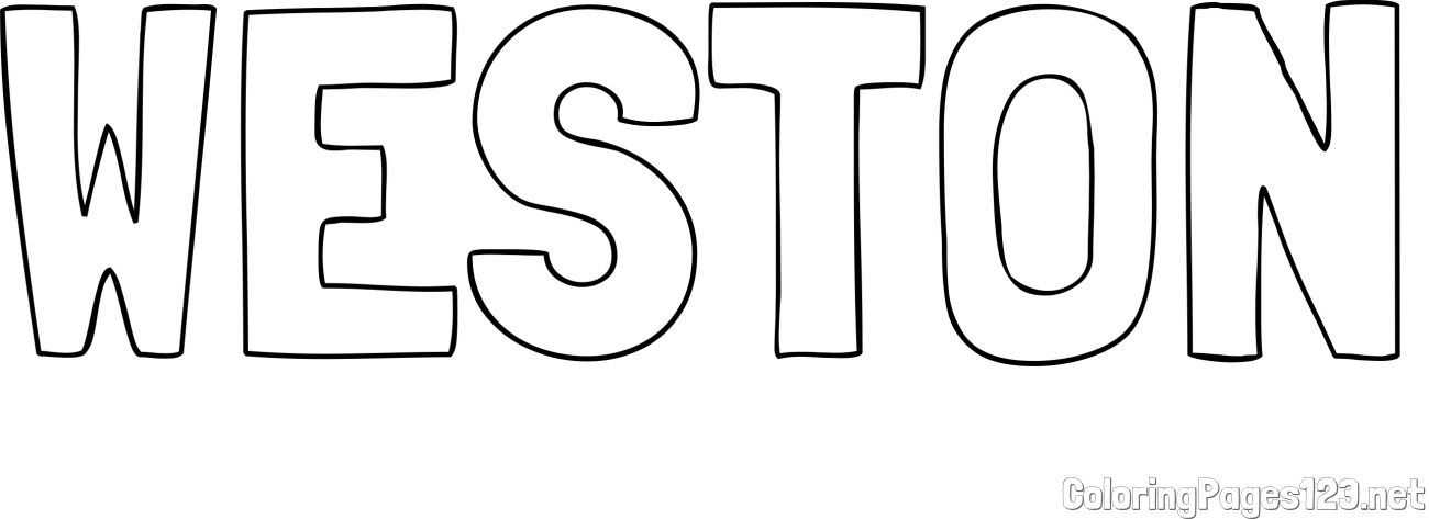 WESTON Coloring Page