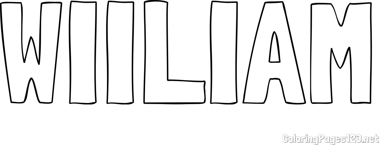 WIILIAM Coloring Page