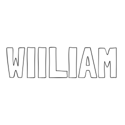 Online Created Coloring Page - WIILIAM Coloring Page